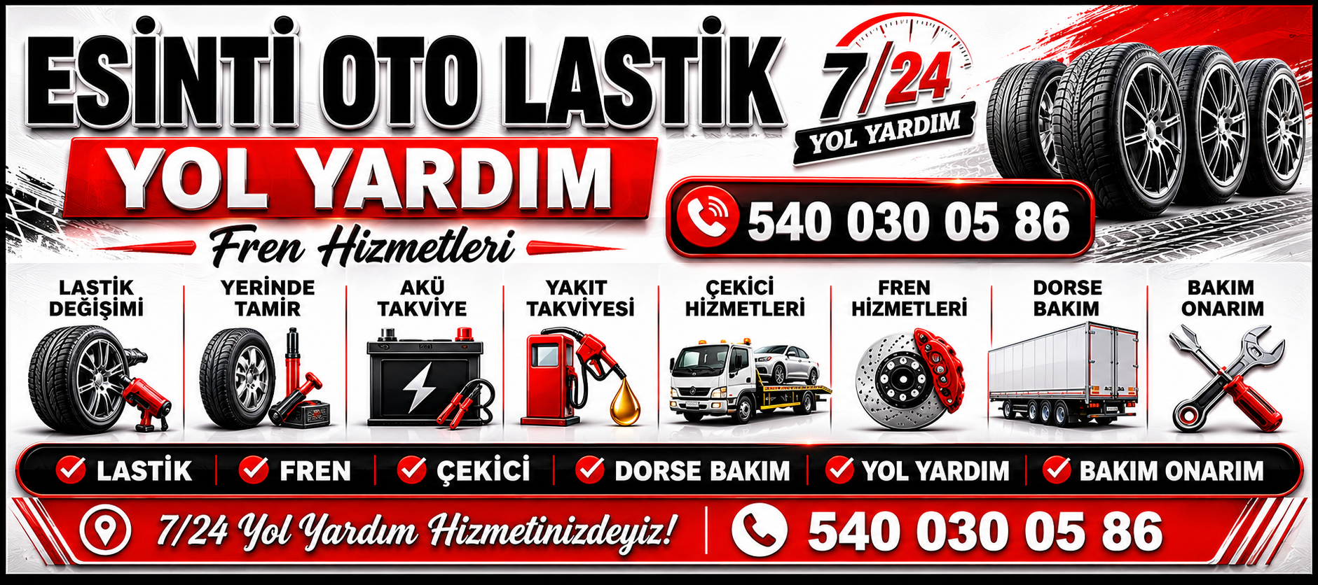 Esinti mobil oto lastik Kayseri 